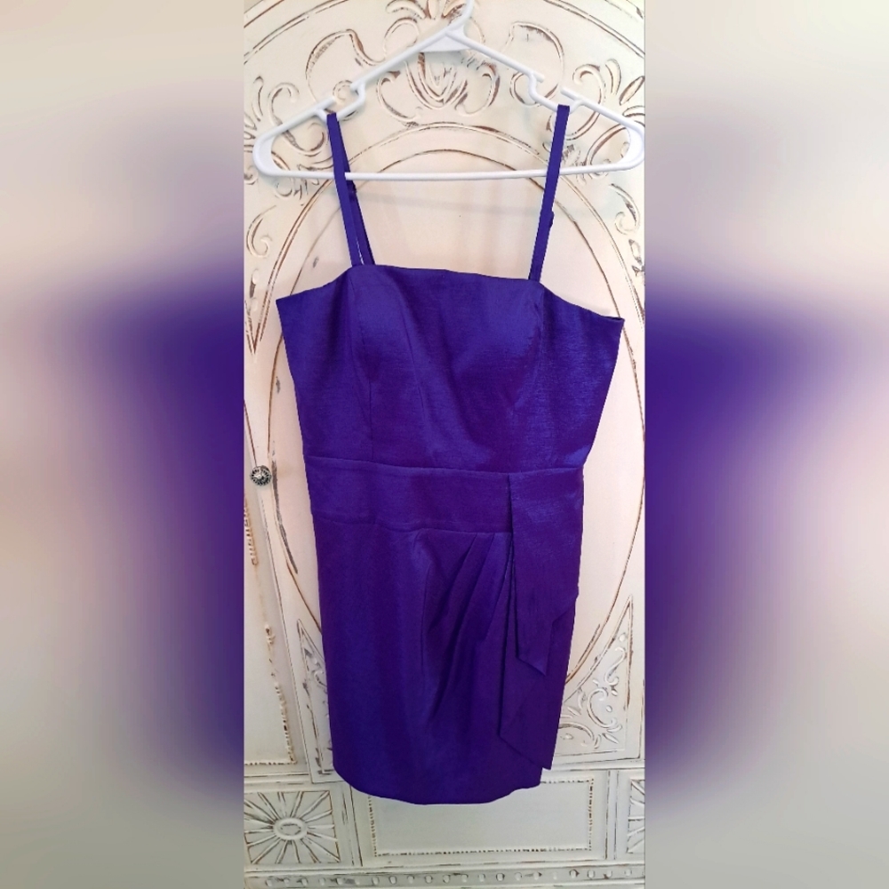 Brilliant, Calvin Klein, purple dress, size 8